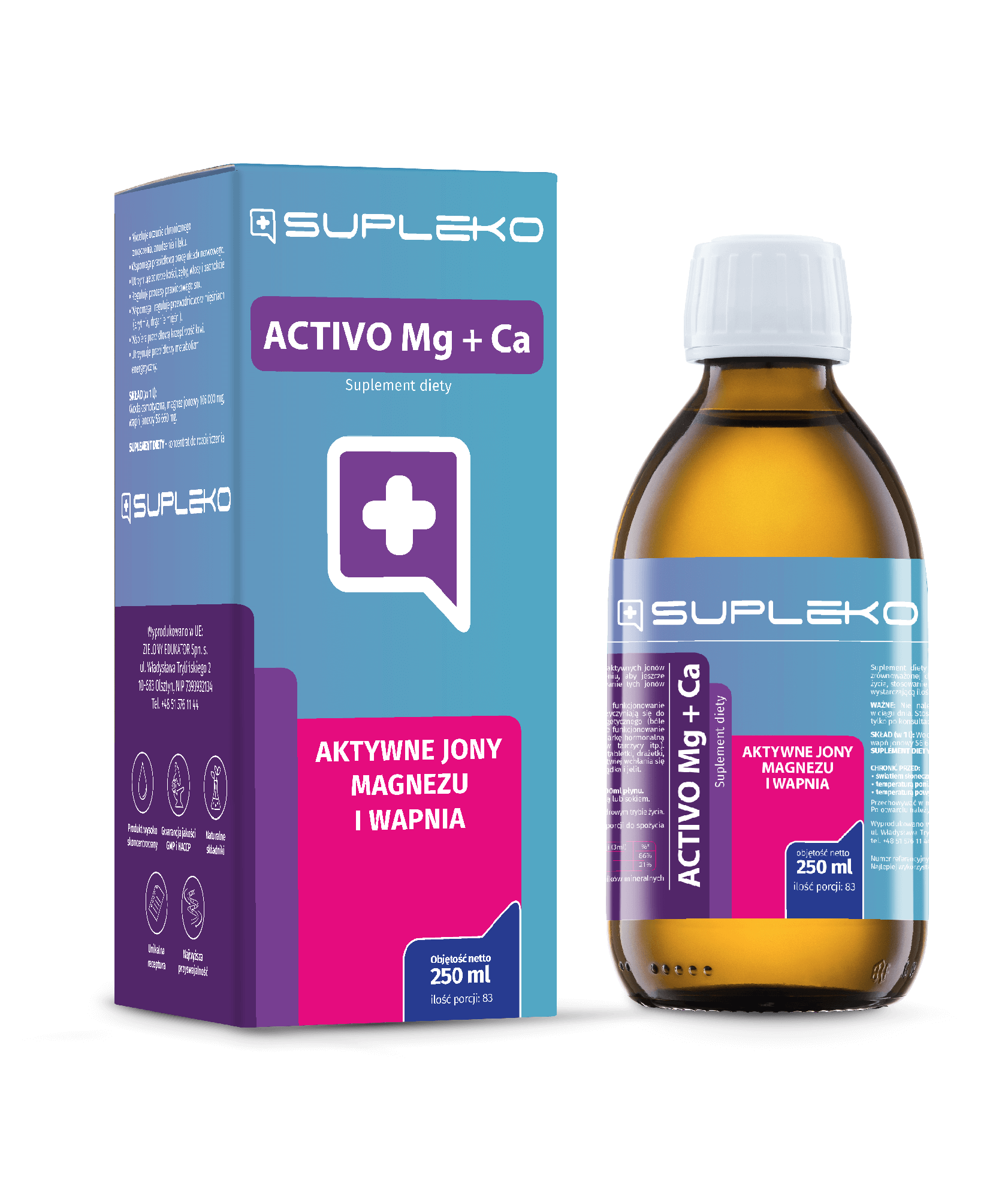​Activo - Magnez i wapń&nbsp;250 ml
